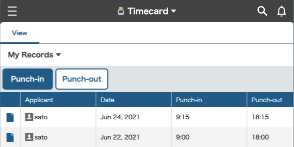 Timecard